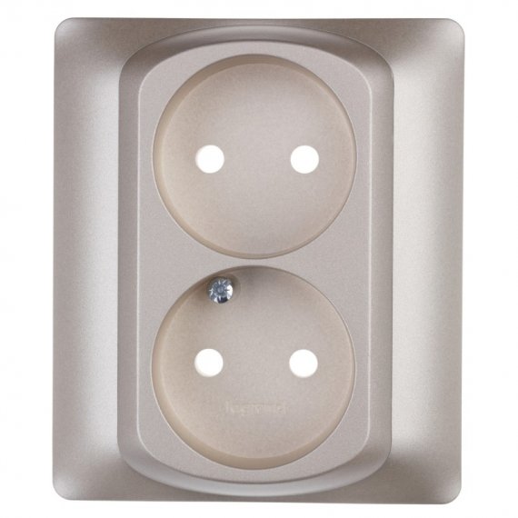 Фотография товара 'Legrand Galea Life Лицевая Панель Для Розетки 2х2к 771432'