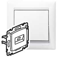 Фотография товара 'Legrand Механизм розетки Valena UTP CAT 6 2 выхода на винтах 774243'