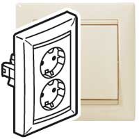 Фотография товара 'Legrand Розеточный блок - Valena - немецкий стандарт - 2х2К+3 - укомплектованный 774370'