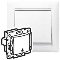 Фотография товара 'Legrand Выключатель без фиксации с символом лампы - Valena - 10 A - 250 В 774412'