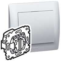 Фотография товара 'Legrand Выключатель двойной с подсветкой на обе цепи - Galea Life - 10 A - 250 В 775825'