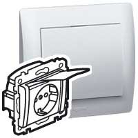 Фотография товара 'Legrand Розетка - Galea Life - IP 44 - немецкий стандарт - 2К+3 - винтовые клеммы 775924'