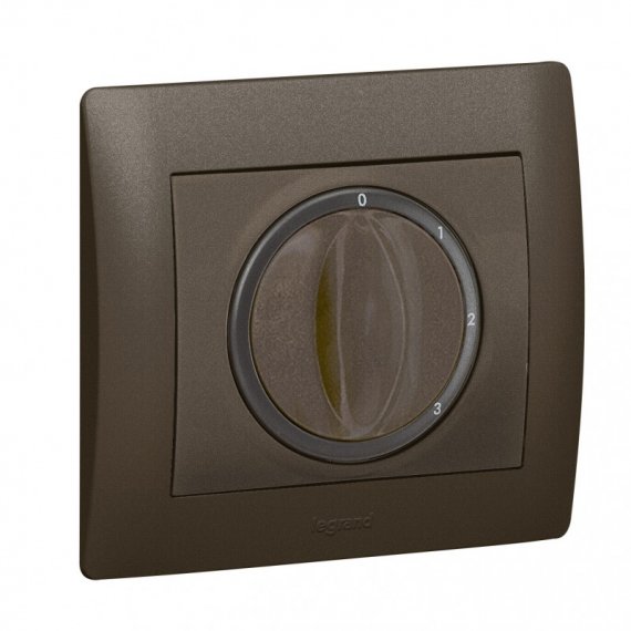 Фотография товара 'Legrand Выключатель для вентилятора - Galea Life - 1П+Н - 4 позиции (0-1-2-3) - 20 A 775958'