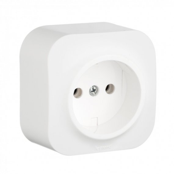 Фотография товара 'Legrand Розетка 2К без шторок - 16 A - 250 В~ - Quteo IP 20 782210'