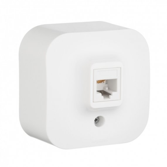 Фотография товара 'Legrand Телефонная розетка RJ11 - Quteo IP 20 782214'