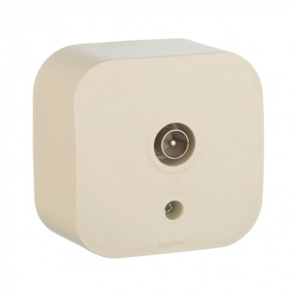 Фотография товара 'Legrand Телевизионная розетка - Quteo IP 20 782245'