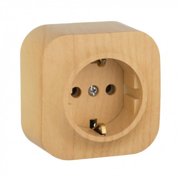 Фотография товара 'Legrand Розетка 2К+З без шторок - 16 A - 250 В~ - Quteo IP 20 782271'