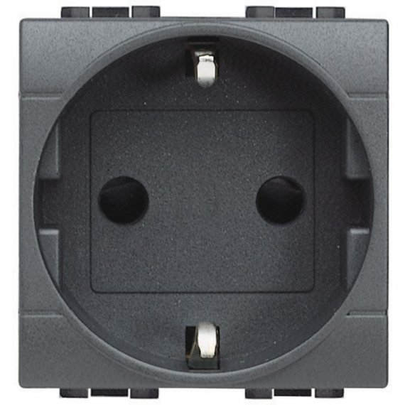 Фотография товара 'Legrand LivingLight Розетка силовая 2К+З с автоматическими клемами L4141AN'