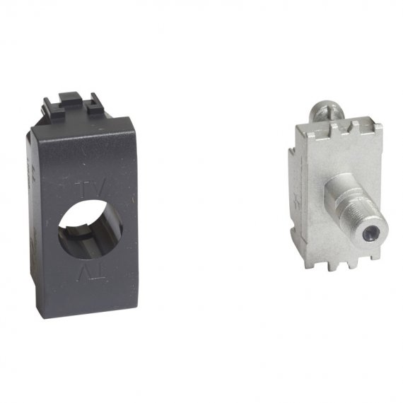 Фотография товара 'Legrand Livinglight Розетка SAT с разъемом типа F Резьбовое соединение 1 модуль LN4202F'