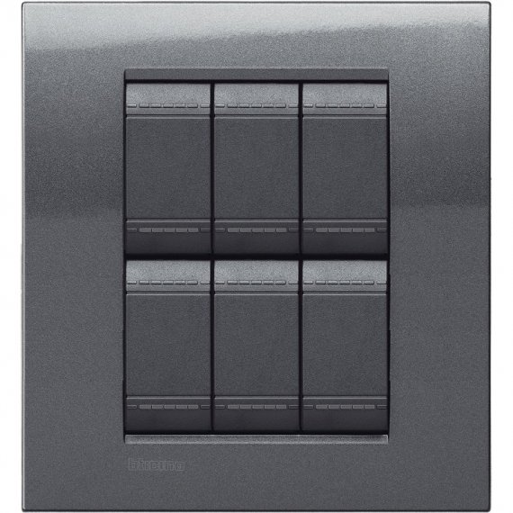 Фотография товара 'Legrand LivingLight Рамка, итальянская модульность, 3+3 модуля LNA4826AC'