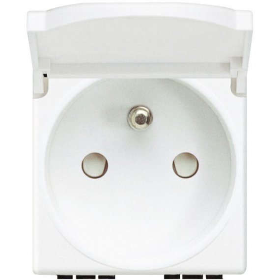 Фотография товара 'Legrand Розетка 2П + заземление 10А/16А 250В с крышкой N4145'