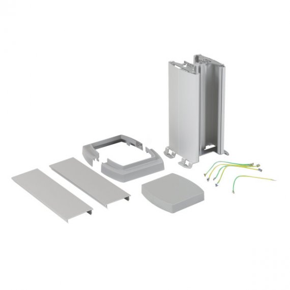 Фотография товара 'Legrand Универсальная мини-колонна алюминиевая с крышкой из алюминия 2 секции, 653121'