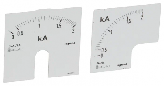 Фотография товара 'Legrand Шкала для амперметра Кат. № 004600, 0-2000 A 004625'