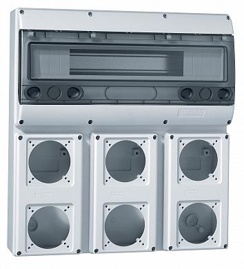 Фотография товара 'Legrand Осн.щит.18мод.+3лиц.пан.6роз.16А 220х125 057709'