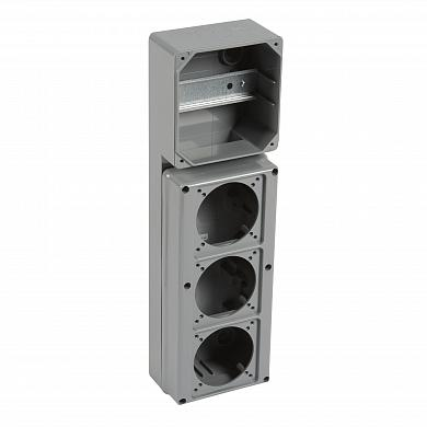 Фотография товара 'Legrand P17 Осн.щит.5мод. для 1 лиц.пан. 280х125 IP66 057707'