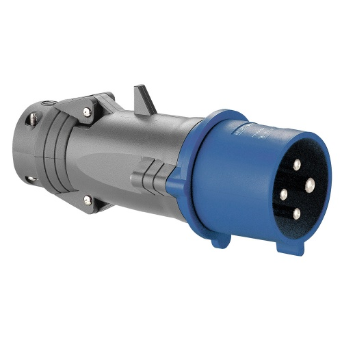 Фотография товара 'Legrand Вилка прямая Hypra IP44 3К+З 200/255В 32А 052743'