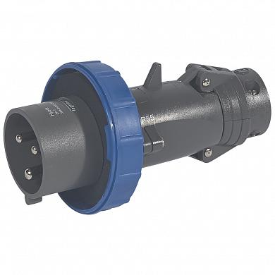 Фотография товара 'Legrand Вилка прямая Hypra IP66/67 2К+З 200/255В 32А 053056'