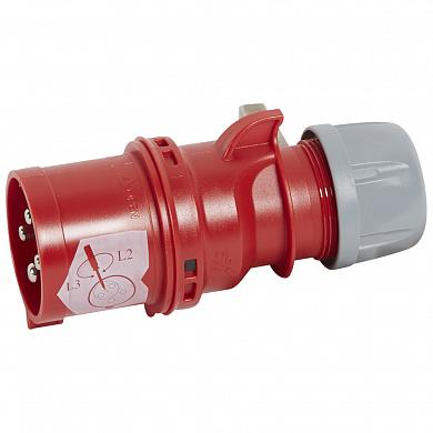 Фотография товара 'Legrand Вилка P17 Tempra Pro IP 44 380/415 В~ 32 A 3К+З 058140'