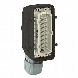 Фотография товара 'Legrand Каб.вилка, гориз.400В, 32А 16К+З 052632'