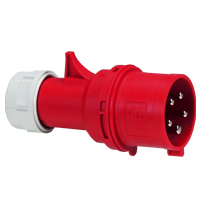 Фотография товара 'Legrand Накладная вилка P17 Tempra Pro IP 44 100/130 В~ 16 A 2К+З 057581'