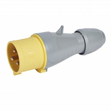 Фотография товара 'Legrand Прямая вилка P17 Tempra Pro IP 44 100/130 В~ 32 A 2К+З 555231'