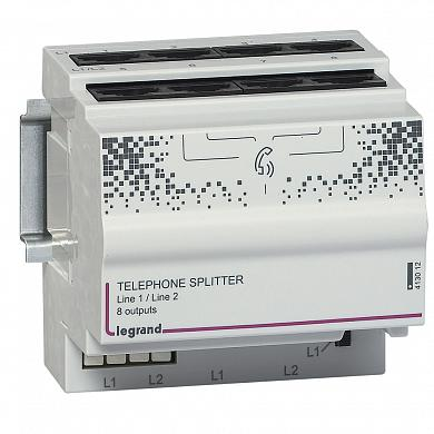 Фотография товара 'Legrand Cплитер телефонный на 8 выходов 413012'