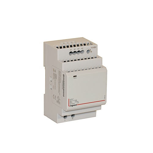 Фотография товара 'Legrand Блок питания 24В 60Вт регулируемый выход 146723'