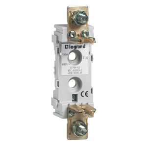 Фотография товара 'Legrand Цоколь для плавких предохранителей - размер 00, 100А, 1П 019942'