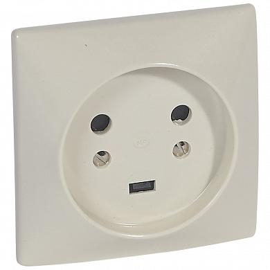Фотография товара 'Legrand Розетка силовая 20А 2К+З, с защит. штрок. 055432'