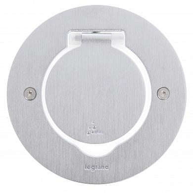 Фотография товара 'Legrand Встраиваемый блок IP44, круглый корпус, нерж. сталь 089701'