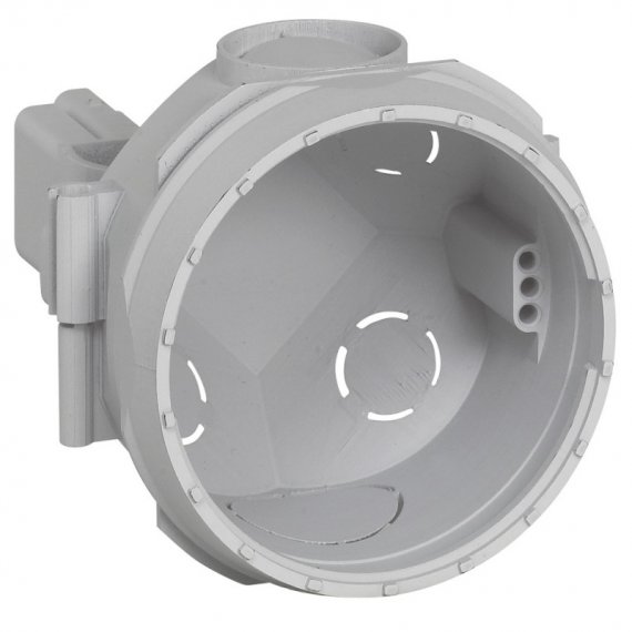 Фотография товара 'Legrand Batibox Коробка 1 местная под заливку в бетон с возможностью соединения, глубина 58 мм, 081941'