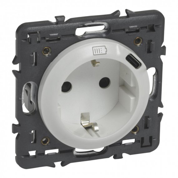 Фотография товара 'Legrand Celiane. Розетка комбинированная 2К+З 16А ~250В 068119'