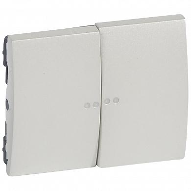 Фотография товара 'Legrand Лицевая панель Galea Life с индикацией, двойная 771579'