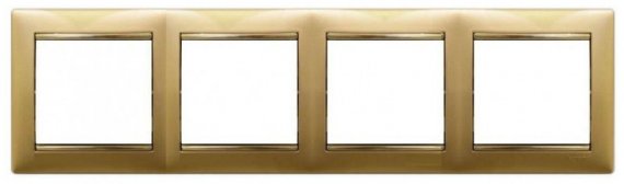 Фотография товара 'Legrand Valena Classic DIY Рамка 4 поста, горизонтальная 694368'