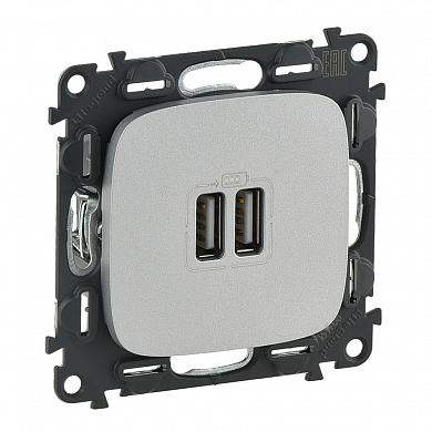 Фотография товара 'Legrand Valena Allure Зарядное утройство 2хUSB 754997'