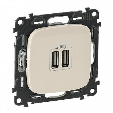 Фотография товара 'Legrand Valena Allure Зарядное утройство 2хUSB 754996'