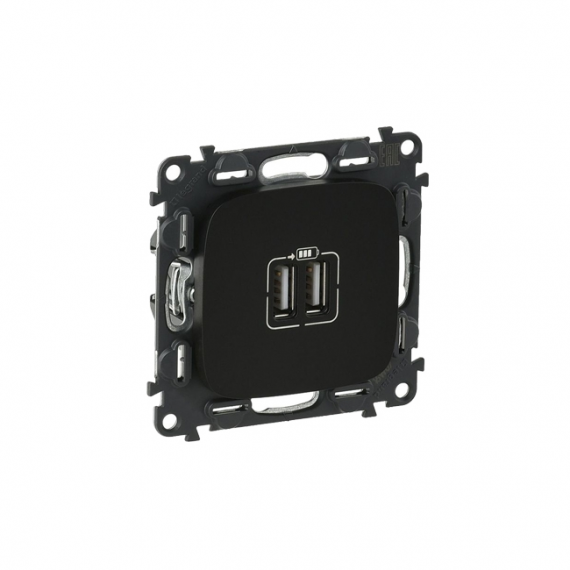 Фотография товара 'Legrand Valena ALLURE.Зарядное устройство 2 USB тип А-тип С 240В/5В 754968'