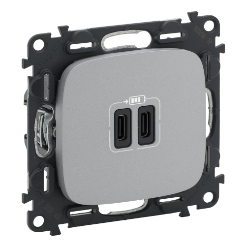 Фотография товара 'Legrand Valena ALLURE.Зарядное устройство 2 USB тип С-тип С 240В/5В 755347'