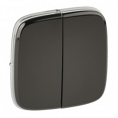 Фотография товара 'Legrand Valena ALLURE.Лицевая панель для двухклавишного выключателя 755123'