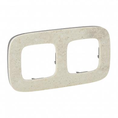 Фотография товара 'Legrand Valena ALLURE.Рамка "Дворцовый мрамор".2-постовая 755522'