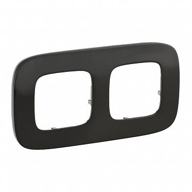 Фотография товара 'Legrand Valena ALLURE.Рамка "Черная сталь".2-постовая 755512'