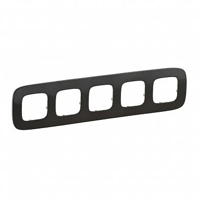 Фотография товара 'Legrand Valena ALLURE.Рамка "Черная сталь".5-постовая 755515'