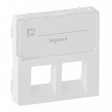 Фотография товара 'Legrand Valena Life Лицевая панель 2х RJ11, RJ45 с маркер. 755480'