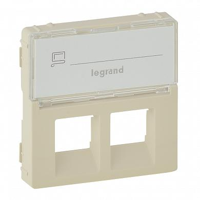 Фотография товара 'Legrand Valena Life Лицевая панель 2х RJ11, RJ45 с маркер. 755481'