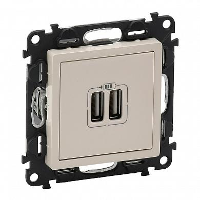 Фотография товара 'Legrand Valena Life Розетка USB, зарядн. устр. 2хUSB 753512'
