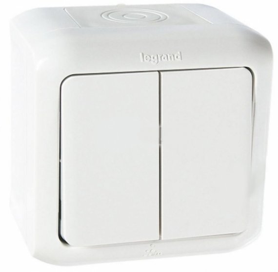 Фотография товара 'Legrand Выключатель двухполюсный, Quteo 782309'
