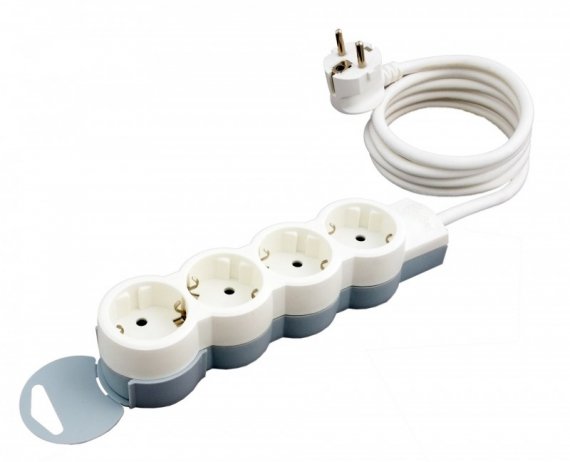 Фотография товара 'Legrand Блок розеток без шнура, 4 розетки, 16А фиксируемый, серия Стандарт 695009'