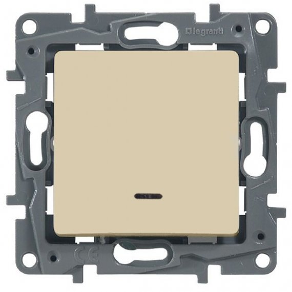 Фотография товара 'Legrand Выключатель с подсветкой, 10АХ, с винтовыми зажимами 672303'
