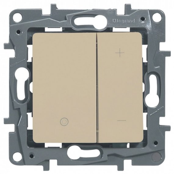 Фотография товара 'Legrand Светорегулятор нажимной, 400 Вт ETIKA 672318'