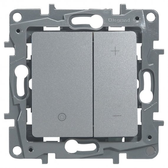 Фотография товара 'Legrand Светорегулятор нажимной, 400 Вт  ETIKA 672418'